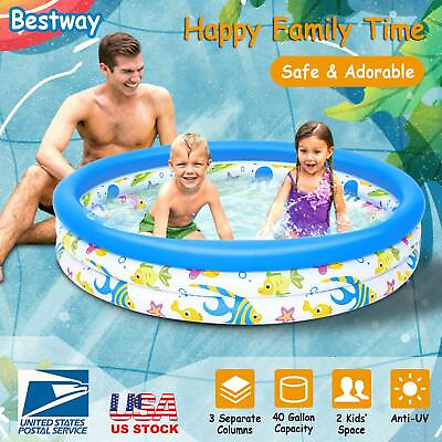 #ad 48quot;x10quot; Kids Summer Inflatable Swimming Pool Children Outdoor Water Fun Play US $20.00