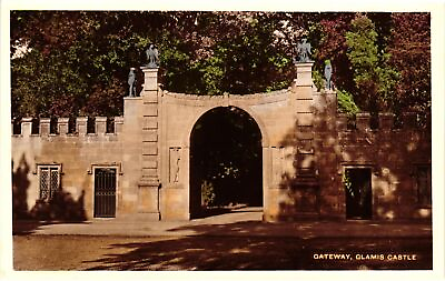 #ad Vintage Postcard Gateway Glamis Castle $8.95