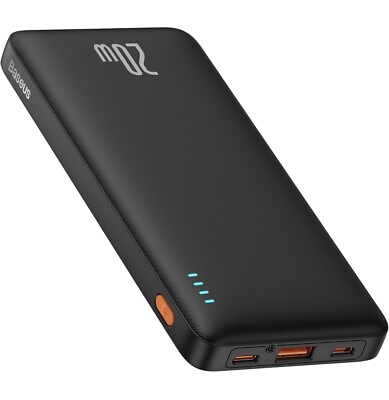 #ad Baseus Portable Charger PD 20W Power Bank Fast Charging 10000mAh Battery Pack $17.99