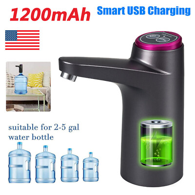 #ad Automatic USB Water Bottle Switch Pump Universal Electric Jug Dispenser 5 Gallon $10.99