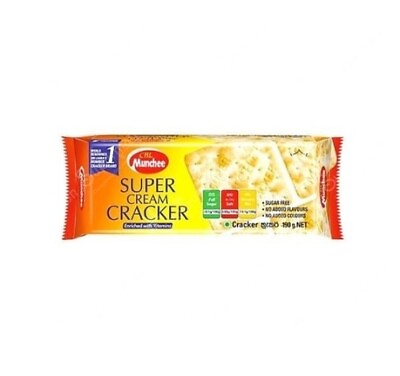 #ad MUNCHEE Super Cream Cracker 190g sugar Free 100% High Quality Healthy Biscuits $24.99