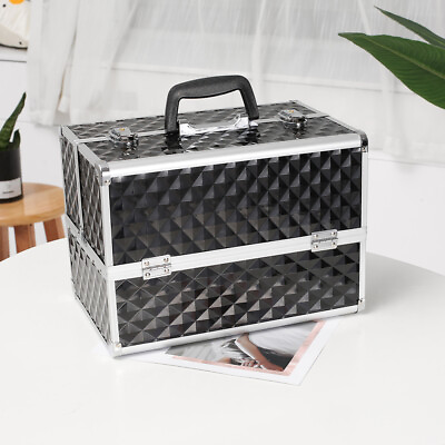 #ad Black Portable Makeup Case Adjustable Cosmetic Case amp; Modern Tattoo Case $148.99