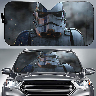 #ad Stormtrooper Cartoon Gift Idea Auto Sun Shade $35.99