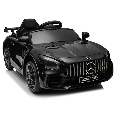 #ad Kids Electric Ride On Mercedes Benz Licensed Toy Car w Remote Control Black $139.95