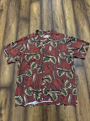 #ad The Hawaiian original shirt Xl Hawaiian Button Up Surfboard Island Shirt $25.50