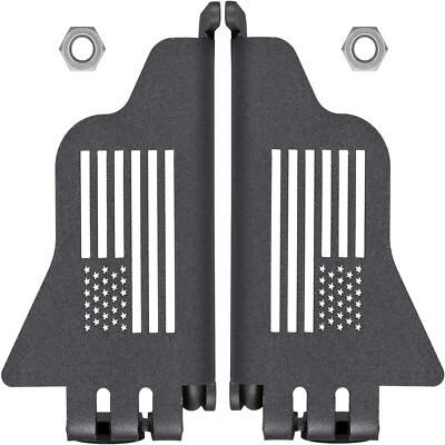 #ad Foot Pegs Front Door Rest Pedals US Flag Style for Jeep Wrangler JK JL 2007 2022 $30.48