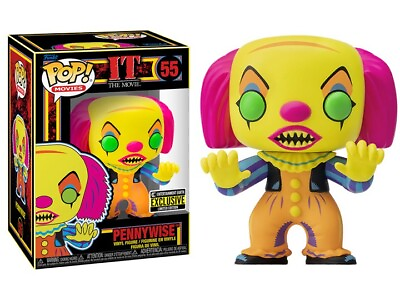 #ad IT Pennywise Black Light Pop Vinyl Figure Entertainment Earth Exclusive $13.45