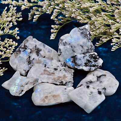 #ad Raw Moonstone Rough Healing Crystal Reiki Mineral Rocks Chunks Specimens Gifts $7.90