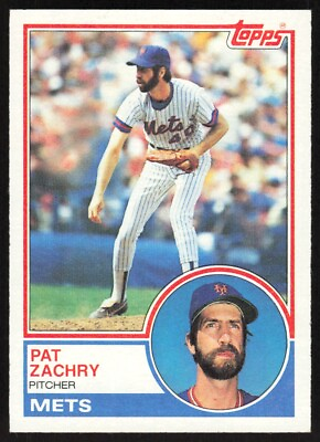 #ad 1983 Topps Baseball Card Pat Zachry #522 New York Mets $1.55