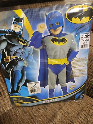 #ad Rubies DC Comics Batman Muscle Chest 3D Halloween Costume Toddler 2 4 Cosplay $26.09