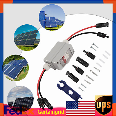 #ad Waterproof PV Solar Disconnect Switch Photovoltaic Circuit Breaker Isolator HOT $37.90