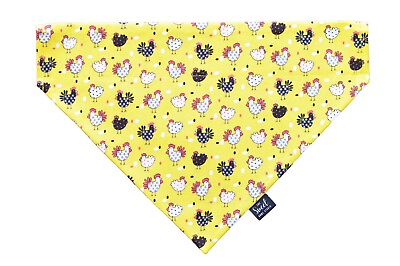 #ad Easter chickens over the collar dog bandana spring no tie slip on pet bandana $10.99