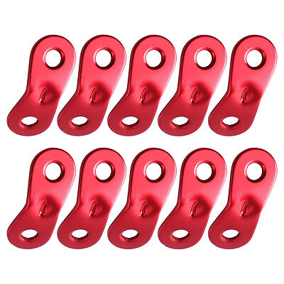 #ad 10Pcs Tent Cord Tensioners Ultra light Aluminum Alloy Wind Rope Buckle $7.58