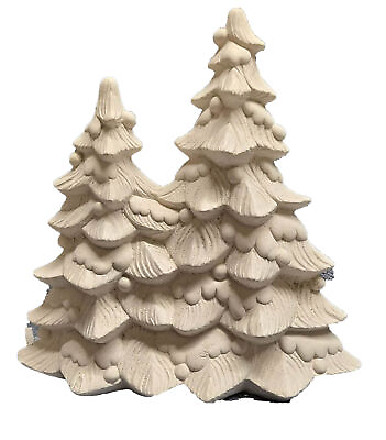 #ad Double Tree Ceramic Bisque Ready to Paint 9quot; $26.44