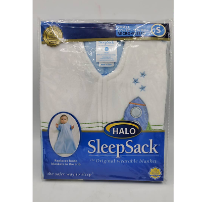 #ad NEW HALO SleepSack Wearable Blanket Rocket Print Small 10 18 lbs $19.99