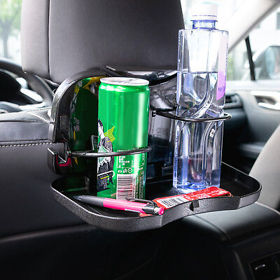 #ad Car Back Seat Folding Table Drink Food Cup Tray Universal Auto Holder Stand Desk $13.59
