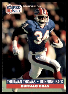 #ad 1991 Pro Set Thurman Thomas Buffalo Bills #86 $1.00