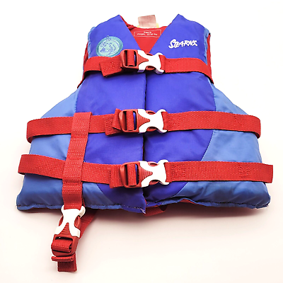 #ad Youth Scooby Doo Life Jacket Ski Vest 30 50 Ib Kids Life Vest Blue Red $14.95