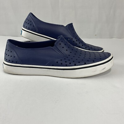 #ad Native Mens 11 Jefferson Navy Blue Waterproof Slip On Lightweight Shoes $22.99