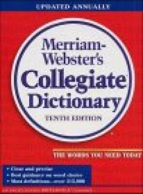 #ad Websters Ninth New Collegiate Dictionary Hardcover By Merriam Websters GOOD $4.84
