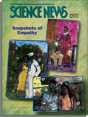 #ad Science News 1996 March 23 Researchers Get a Feel For Empathy#x27;s Ups amp; Downs $2.99