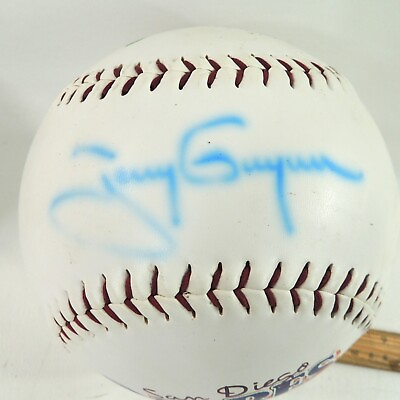 #ad Tony Gwynn Signed Over Sized Fotoball Baseball Compadres Club Exclusive Kids #x27;00 $39.99