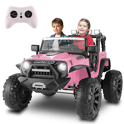 #ad 24V Kids Ride on Truck Car Electric Truck Car Jeep 400W 2 Seats with Remote NEW $69.99