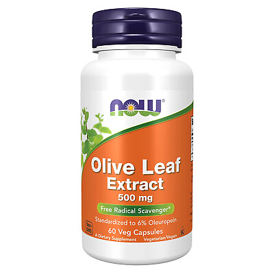 #ad NOW FOODS Olive Leaf Extract 500 mg 60 Veg Capsules $11.17