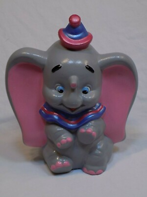 #ad Dumbo Elephant Ceramic Figure Walt Disney Productions Vintage Hand Painted Mold $26.99
