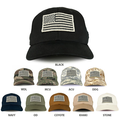 #ad USA Stone Flag Tactical Patch Structured Baseball Cap FREE SHIPPING $19.99