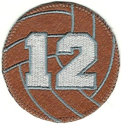 #ad 2.5quot; Volley Ball Embroidery Patch Net Sports Patch $2.99