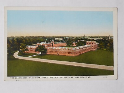 #ad Iowa City Iowa IA University of Iowa Quadrangle Men#x27;s Dormitory 1920s % $5.00