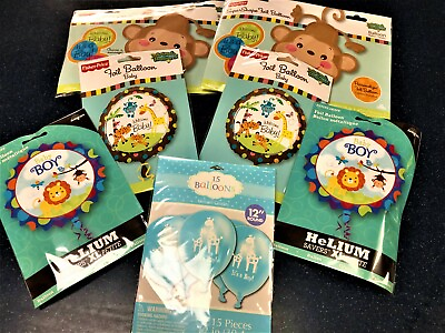 #ad Huge Lot of Foil Helium Balloons for Boy#x27;s Baby Shower Decorations Party $21.99