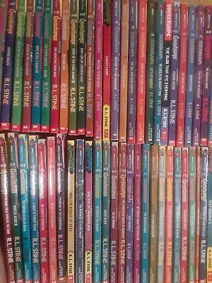 #ad Goosebumps 89% Of Complete Set By R.L. STINE paperback Book Lot. 55 Out Of 62 $450.00