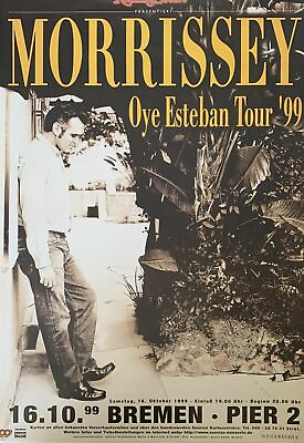 #ad Morrissey Oye Esteban Tour #x27;99 German Import Poster 24 X 35 $113.87