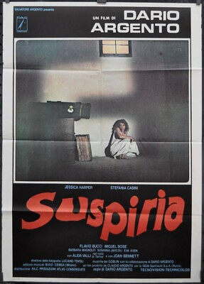 #ad Suspiria 1977 ORIGINAL 39X55 ITALIAN MOVIE POSTER JESSICA HARPER STEFANI CASINI $200.00