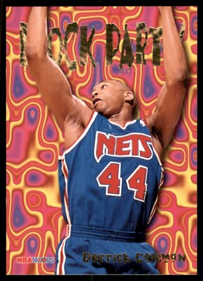 #ad 1995 96 Hoops Block Party Derrick Coleman New Jersey Nets #24 $1.00