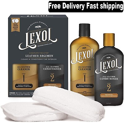 #ad Lexol Conditioner Cleaner Kit Use on Car Leather Furniture Shoes Bags and amp; $23.09