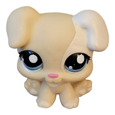 #ad Littlest Pet Shop Authentic # 1706 Cream White Baby Boxer Puppy $11.95