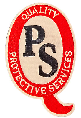 #ad NEW QUALITY PROTECTIVE SERVICES PATCH Embroidered Macon Georgia Ga Red White Q $4.50