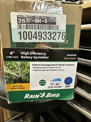 #ad Rain Bird 22SAFPRO High Efficiency Pro Rotary Sprinkler 360° Full Pattern 17#x27; $100.00