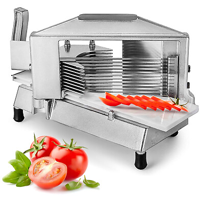 #ad VEVOR Commercial Tomato Slicer Cutter Fruit Dicer 3 16quot; Manual Restaurant $55.99