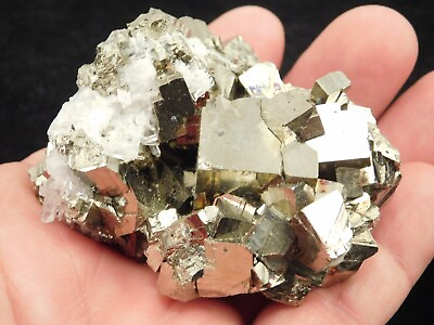 #ad PYRITE Crystal CUBE Cluster Nice and 100% Natural Peru 266gr $22.99