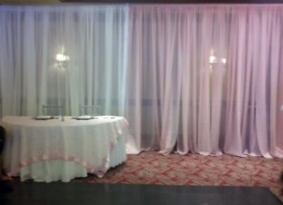 #ad Pink backdrop drape panels 114quot; wide each x any length of your choice. $65.00