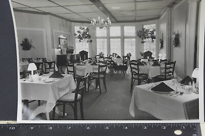 #ad Fancy Hotel Dining Room by Art Marasco Lenox MA 1986 Photo Print 8x10 L155B $9.95