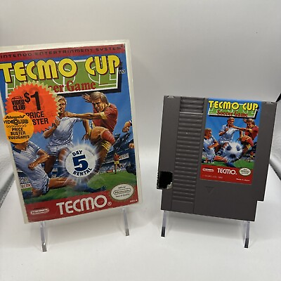 #ad Tecmo Cup Soccer Game Nintendo Entertainment System NES 1992 w rental case $94.88