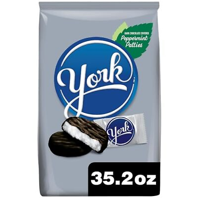 #ad YORK Dark Chocolate Peppermint Patties Easter Candy Party Pack 35.2 oz $11.99
