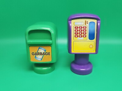 #ad Vtech Smartville Alphabet Train Station Toy Telephone amp; Garbage Replacement Lot $3.99
