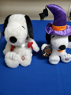 #ad Snoopy Halloween And Cupid Plush Lot $10.00