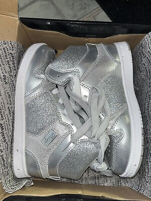 #ad Glam Pie Glitter Kids shoes girls Silver $15.00